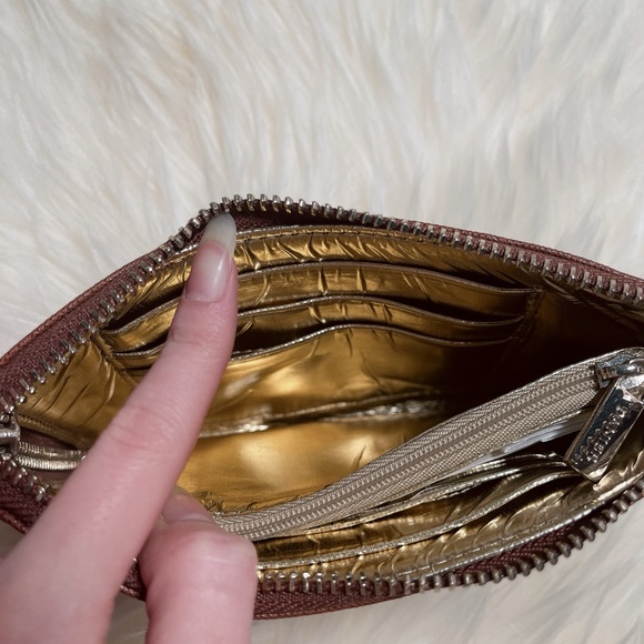 NWT VINTAGE Danier Genuine Leather Wristlet Wallet - Picture 6 of 6